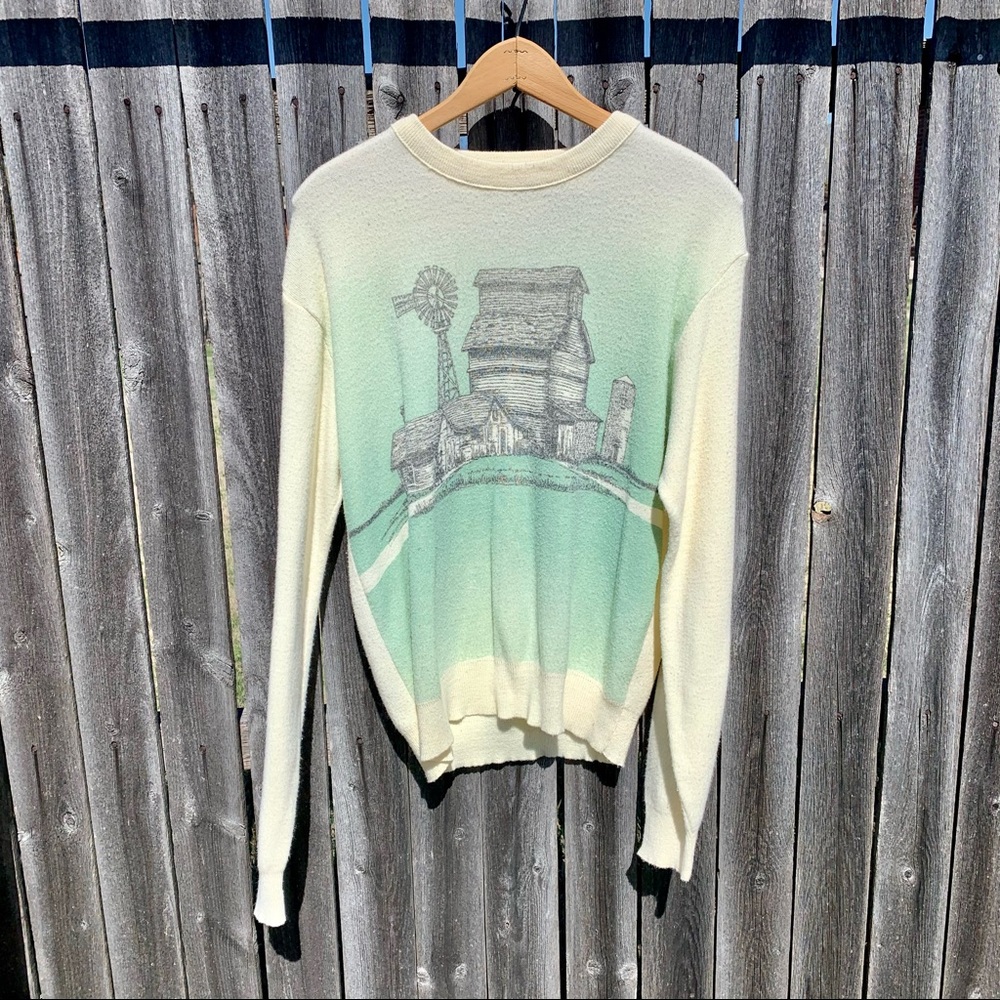 Vintage Sears Graphic Sweatshirt 1970’s Yellow